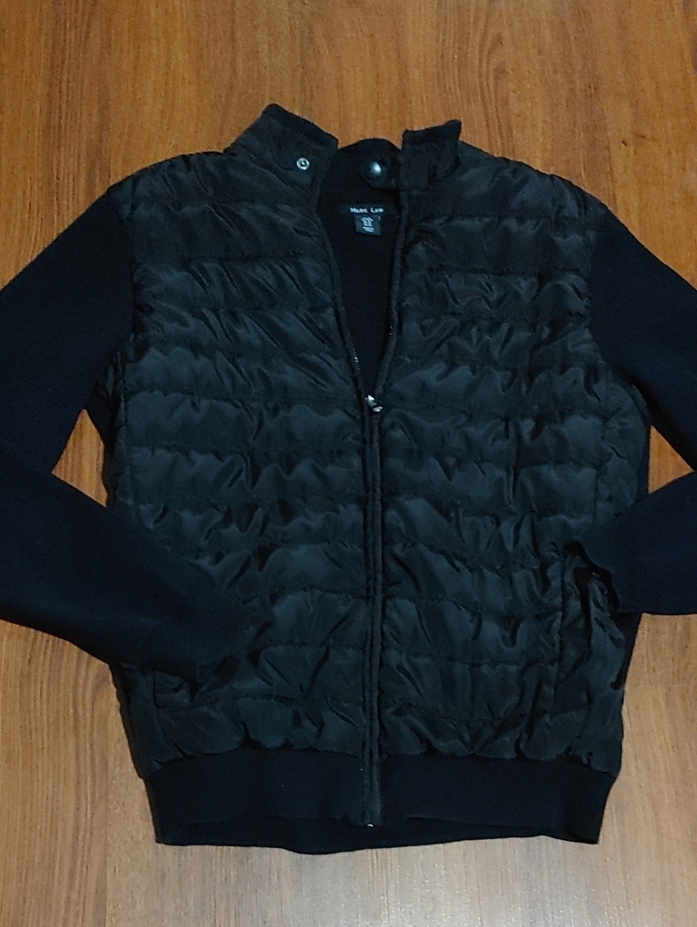 Mark Law Black Quilted Jacket SZ MED